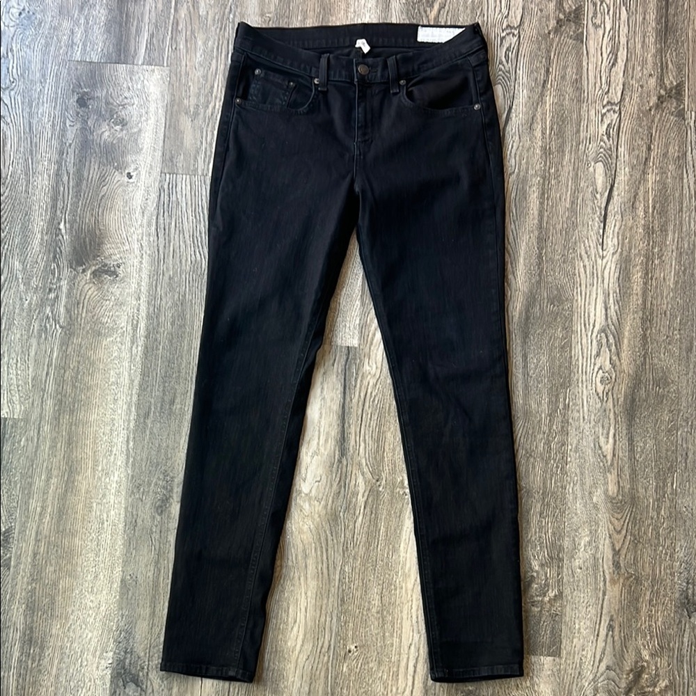 Rag and Bone Jeans Black High Rise Skinny Nina Jeans Size 29 Coal Denim